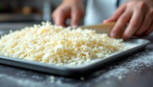 Der ultimative Küchen-Tipp: Warum das Einfrieren von geriebenem Käse (zB Parmesan) für 4 Stunden vor dem Servieren ein Verklumpen im Topf verhindert und die Haltbarkeit verdoppelt
