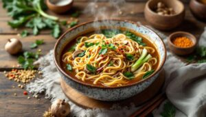 Asiatische Nudelsuppe mit Hack: Wärmend und in 25 Minuten servierfertig