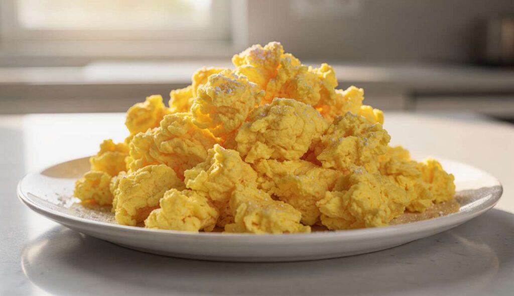 Backpulver ins Rührei: Warum dieser Trick das Ergebnis komplett verändert