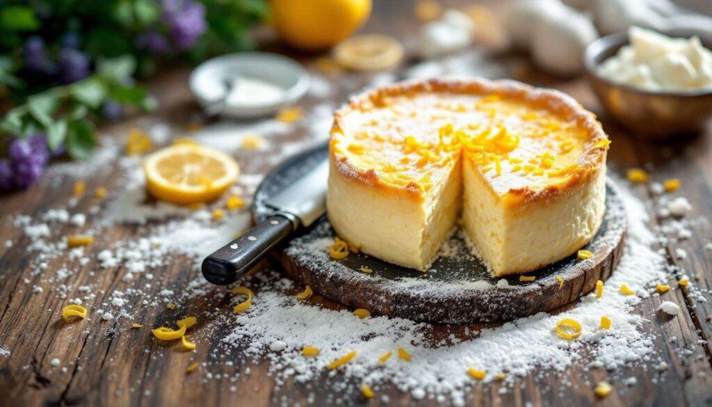 Käsekuchen ohne Boden: Mit Skyr statt Quark wird er noch cremiger und proteinreicher