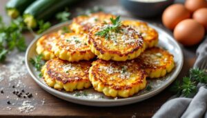 Zucchini-Puffer aus dem Airfryer: Knusprig außen, weich innen – fertig in 10 Minuten