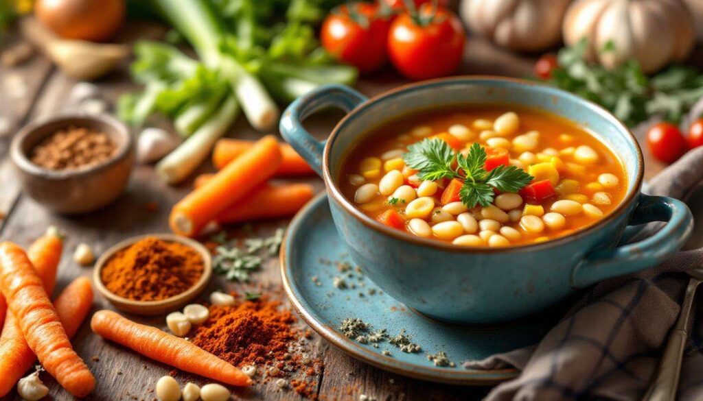 Schnelle Gemüsesuppe für kalte Märztage: Fertig in 20 Minuten, wärmt von innen