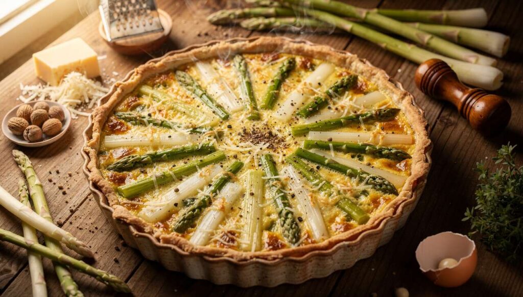 Spargel-Quiche ohne Blätterteig: Knusprig, leicht und perfekt für den März