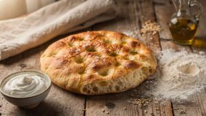 Knuspriges Fladenbrot ohne Hefe: Nur vier Zutaten und in 25 Minuten servierfertig