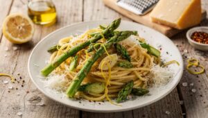 Schnelle Frühlingspasta: Spargel, Zitrone und Parmesan in nur 15 Minuten