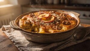 Porridge-Auflauf mit Äpfeln: Das warme Frühstück, das im März von innen wärmt