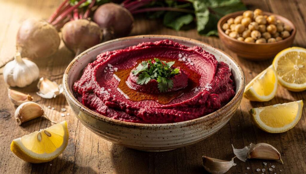 Rote-Bete-Hummus: Die Protein-Beilage, die laut Studie den Blutdruck senken kann