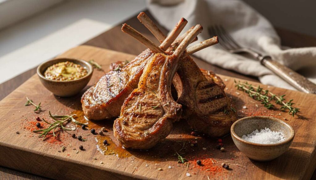 Airfryer-Lammkoteletts zu Ostern: Außen knusprig, innen rosa – fertig in 12 Minuten