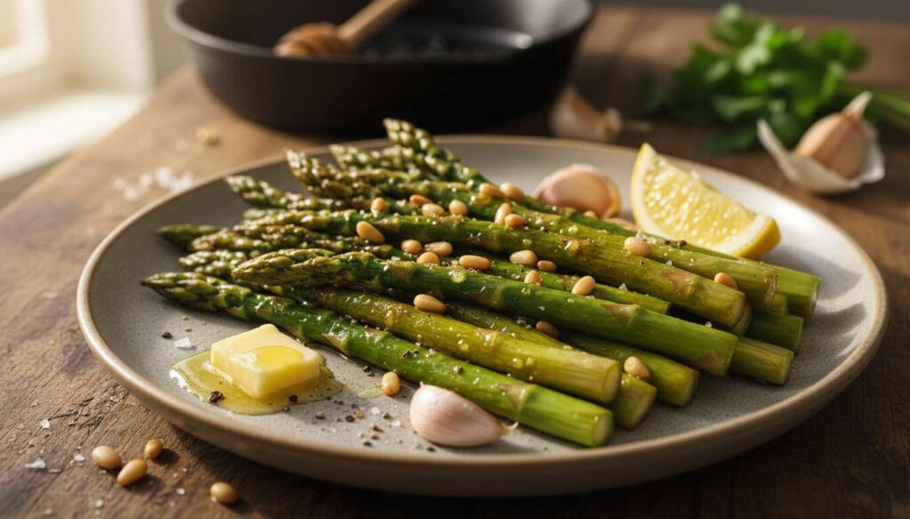 Grüner Spargel aus der Pfanne: Warum Johann Lafer ihn immer mit Honig glasiert