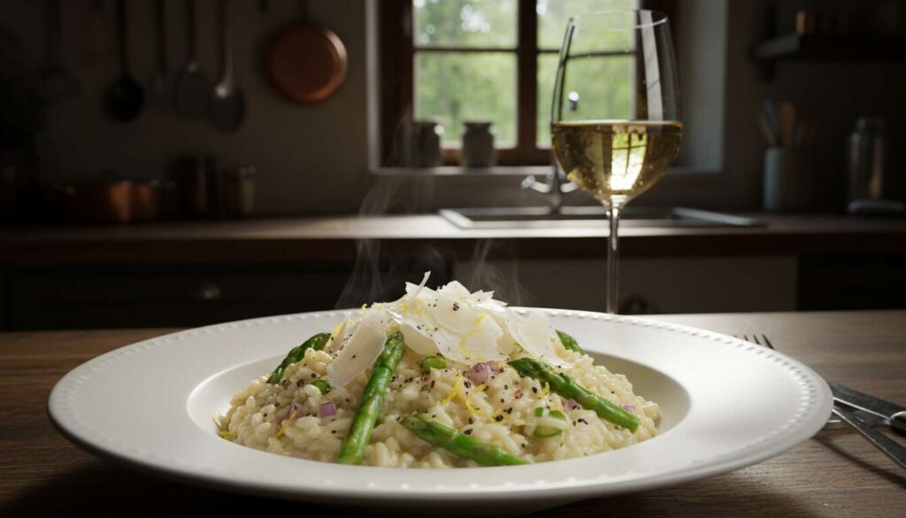 Spargel-Risotto mit Parmesan, das Lieblingsrezept eines Kochprofis aus dem Schwarzwald