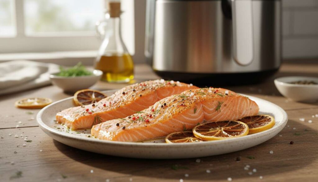 Karfreitag ohne Fleisch: Dieses Lachs-Rezept gelingt im Airfryer in nur 10 Minuten