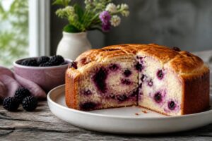 Brombeer-Frischkäse-Rührkuchen: So bleibt der Teig saftig
